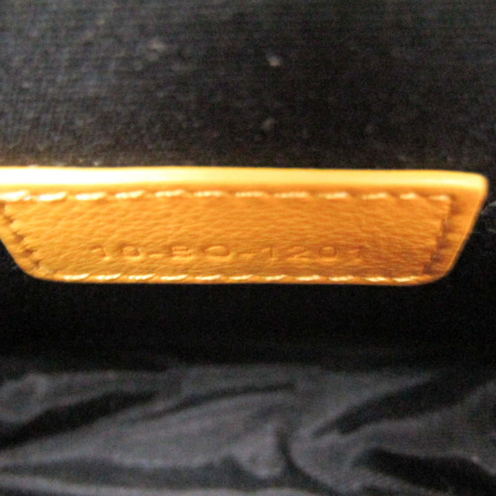 CHRISTIAN DIOR Yellow Leather Shoulder Bag - Picture 12 of 12